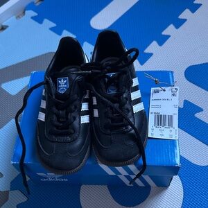 Adidas Kids Samba Black and White Sneakers